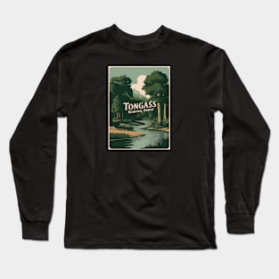 Tongass National Forest Vintage Poster Long Sleeve T-Shirt